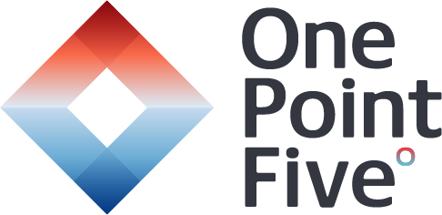 One point five partner logo